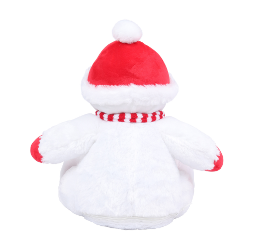 Peluche Muñeco de nieve con cremallera