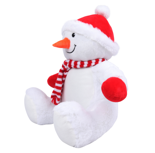 Peluche Muñeco de nieve con cremallera