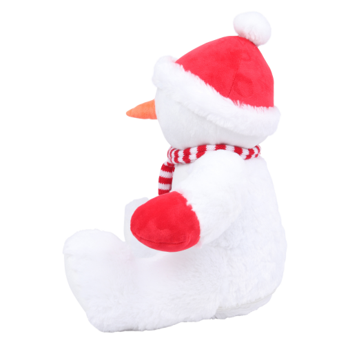 Peluche Muñeco de nieve con cremallera