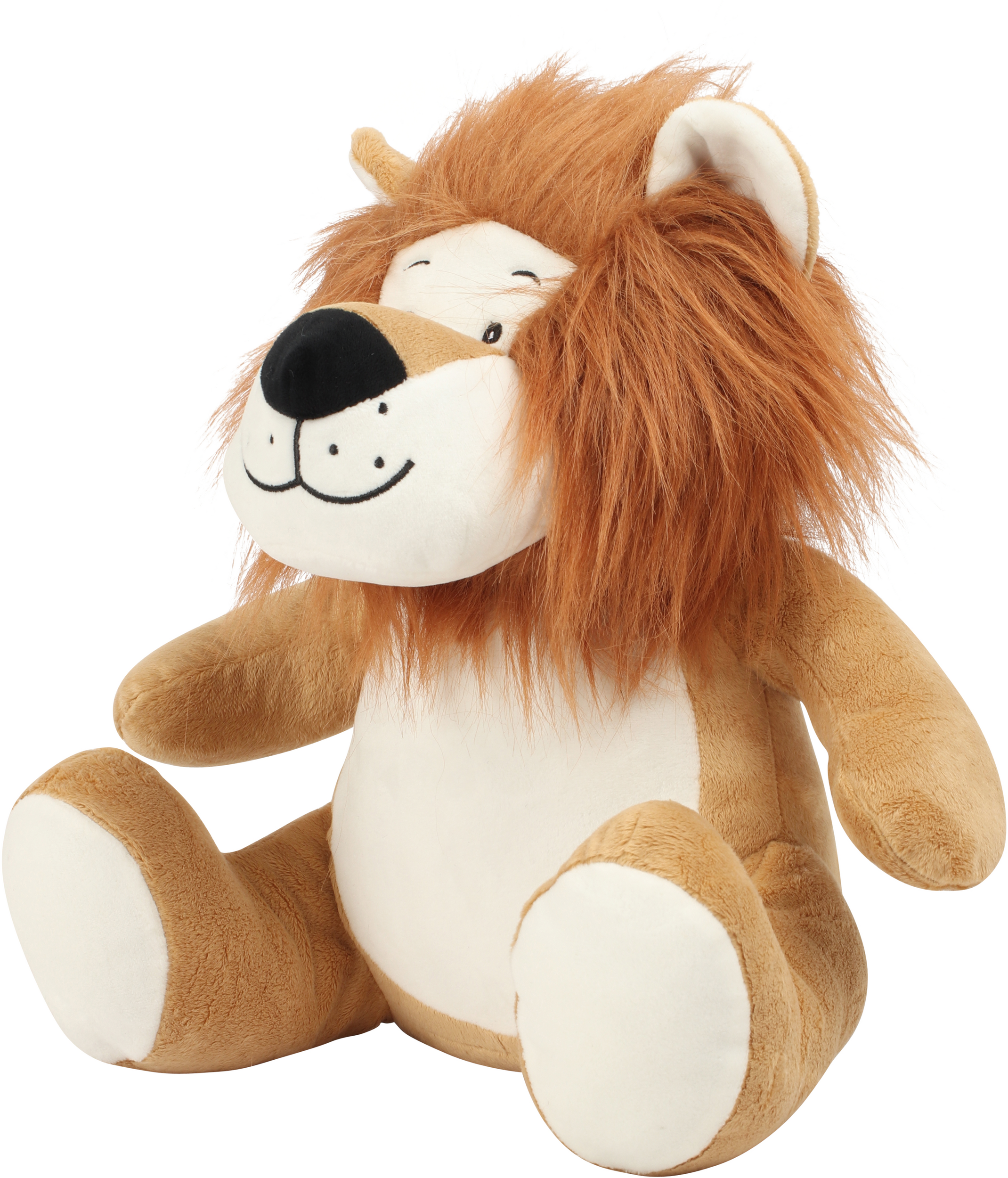 León de peluche con cremallera