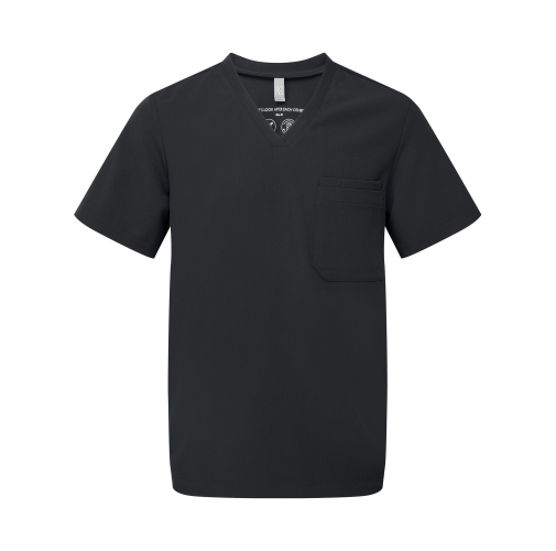 black Túnica elástica manga corta hombre<br/>