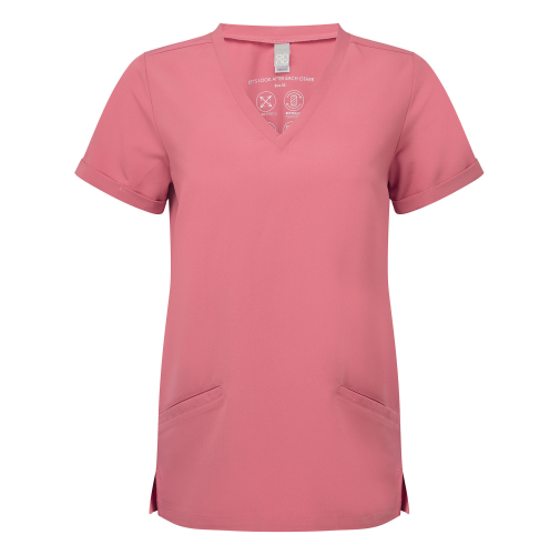 calm pink Túnica elástica manga corta mujer<br/>
