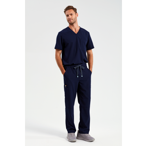 Pantalón cargo elástico hombre<br/>