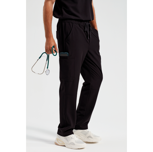 Pantalón cargo elástico hombre<br/>