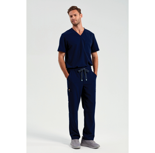 Pantalón cargo elástico hombre<br/>