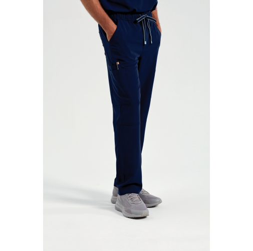 Pantalón cargo elástico hombre<br/>