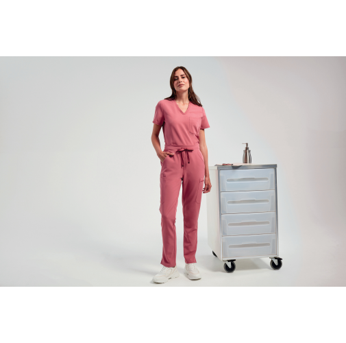 Pantalón cargo elástico mujer<br/>