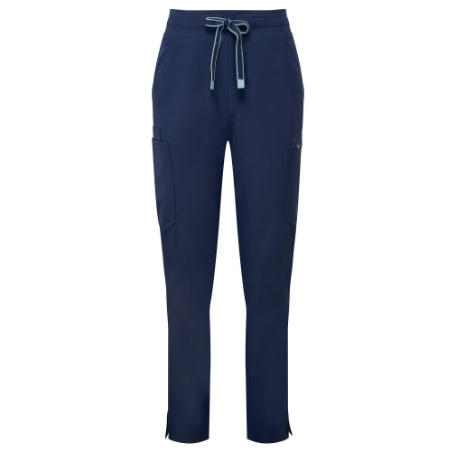 navy Pantalón cargo elástico mujer<br/>