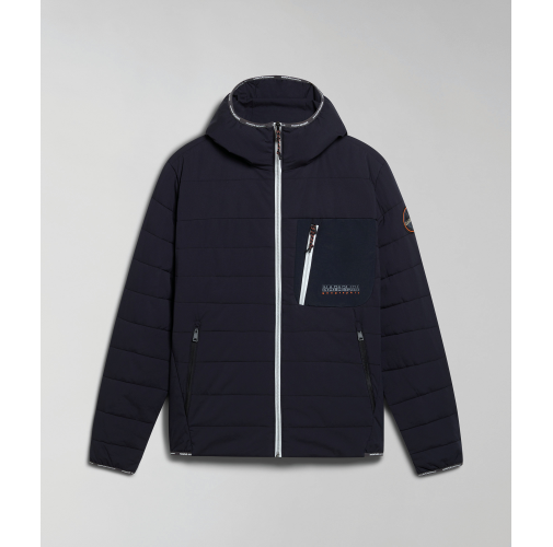 black Chaqueta acolchada plegable Huron