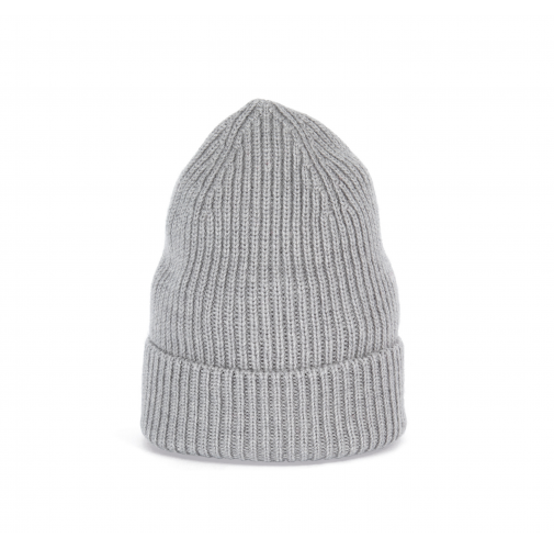 moon grey heather Gorro de lana merino ecorresponsable unisex