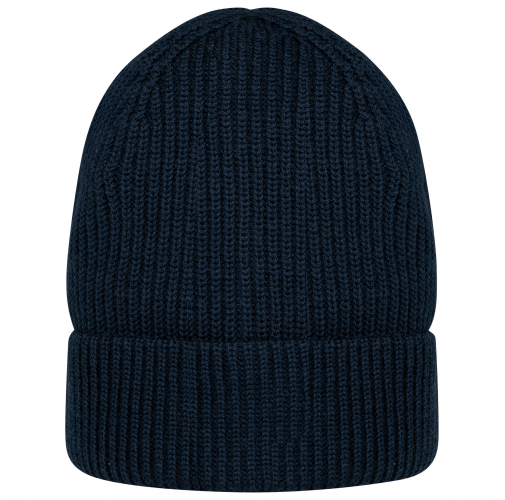 navy blue Gorro ecorresponsable de lana merino unisex