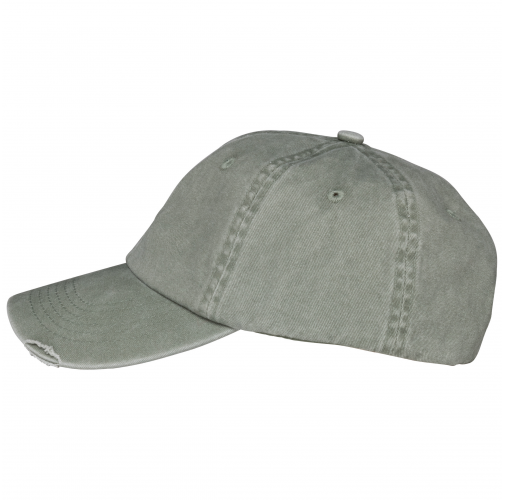 washed almond green Gorra ecorresponsable efecto desgastado unisex