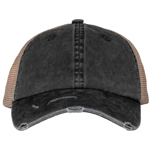 washed black / beige Gorra trucker ecorresponsable efecto desgastado unisex