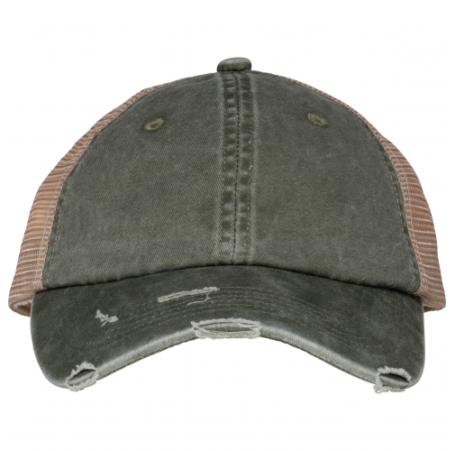 washed organic khaki / beige Gorra trucker ecorresponsable efecto desgastado unisex