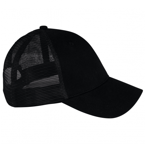 black Gorra trucker ecorresponsable 5 paneles unisex