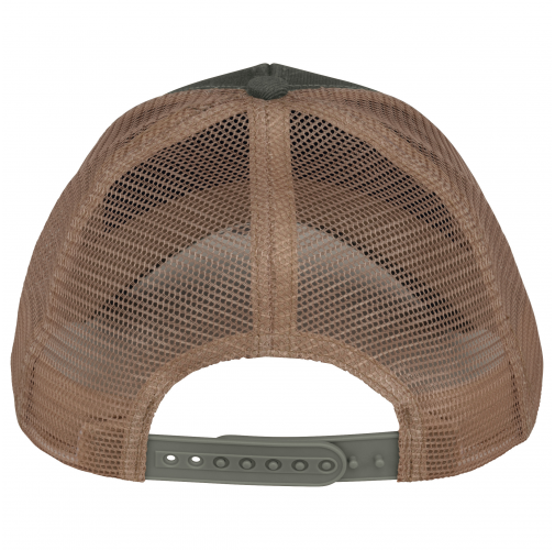 organic khaki / beige Gorra trucker ecorresponsable 5 paneles unisex
