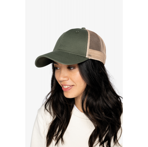 Gorra trucker ecorresponsable 6 paneles unisex