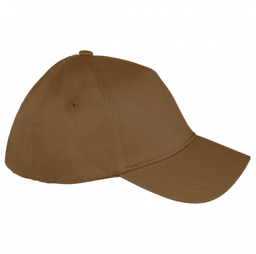 dark camel Gorra ecorresponsable 5 paneles unisex