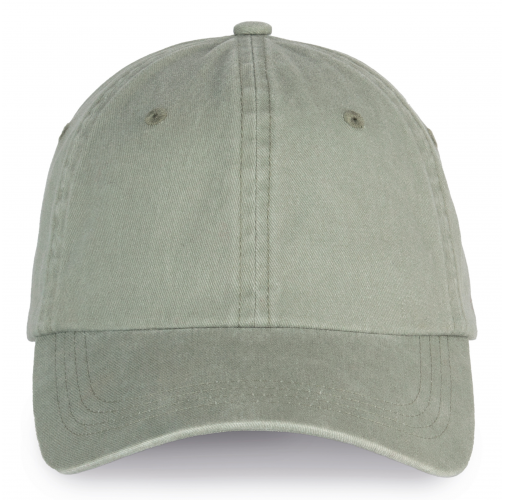 washed almond green Gorra ecorresponsable efecto lavado unisex