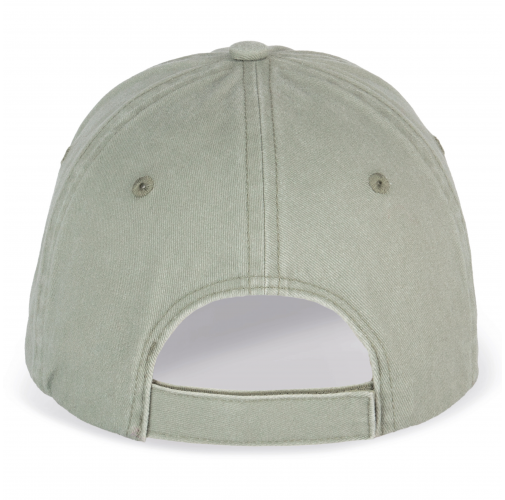 washed almond green Gorra ecorresponsable efecto lavado unisex
