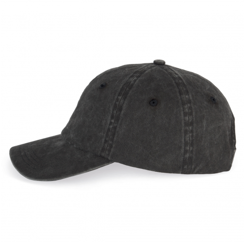 washed black Gorra ecorresponsable efecto lavado unisex