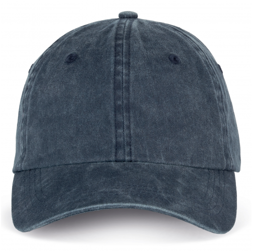 washed navy blue Gorra ecorresponsable efecto lavado unisex