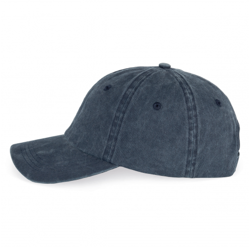 washed navy blue Gorra ecorresponsable efecto lavado unisex