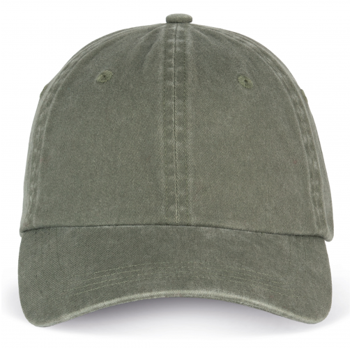 washed organic khaki Gorra ecorresponsable efecto lavado unisex