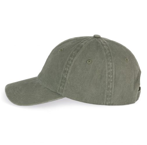 washed organic khaki Gorra ecorresponsable efecto lavado unisex