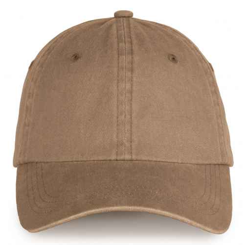 washed dark camel Gorra ecorresponsable efecto lavado unisex