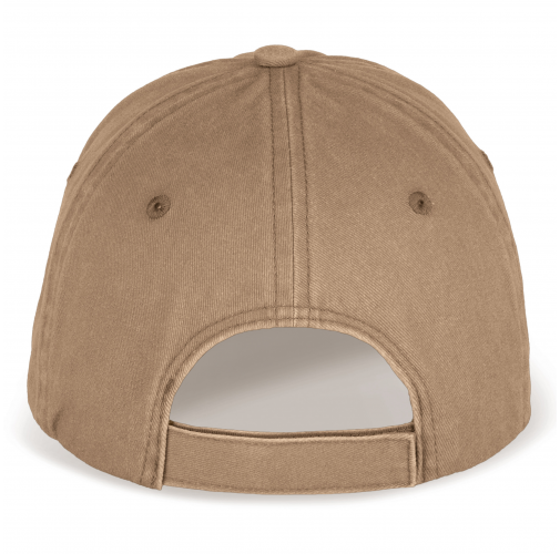 washed dark camel Gorra ecorresponsable efecto lavado unisex