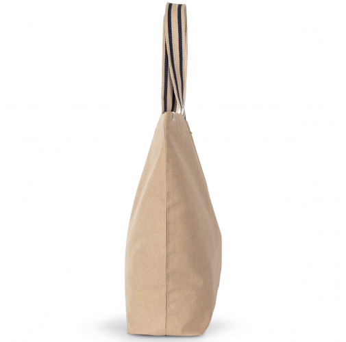 hemp / desert sand / horizon blue stripe Bolsa shopper grande ecorresponsable