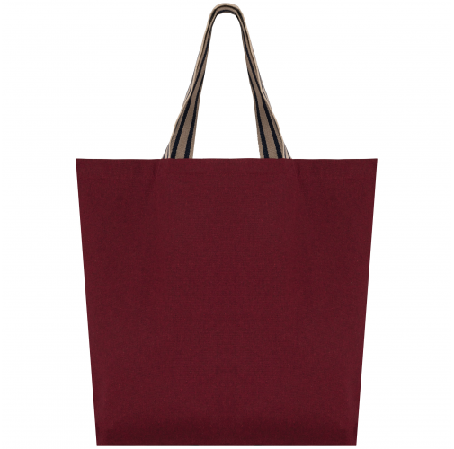 rosewood / desert sand / horizon blue stripes Bolsa shopper grande ecorresponsable