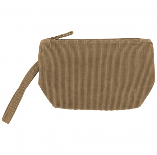washed dark camel Estuche ecorresponsable efecto lavado de pana