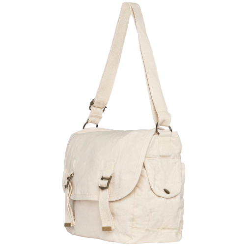 washed natural Bolsa con solapa ecorresponsable efecto lavado