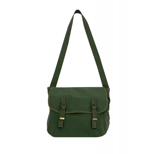 washed organic khaki Bolsa con solapa ecorresponsable efecto lavado
