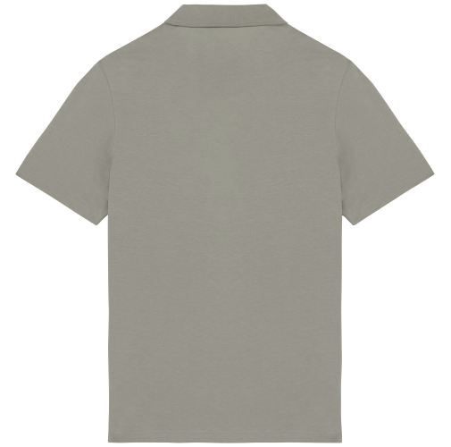 almond green Polo ecorresponsable hombre