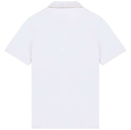 white Polo ecorresponsable hombre