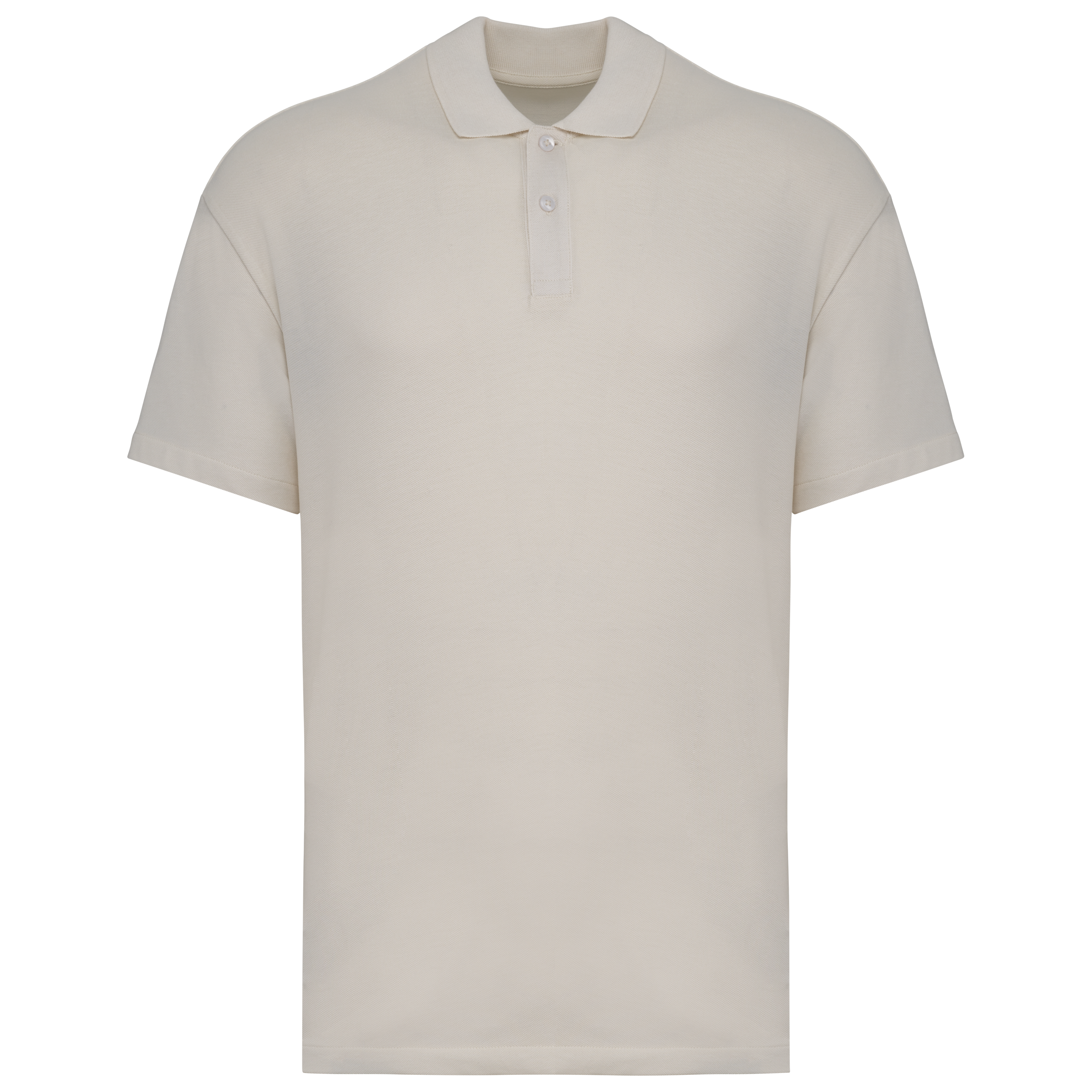 Polo ecorresponsable de punto piqué con hombros caídos hombre
