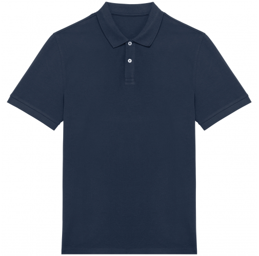navy blue Polo ecorresponsable punto piqué hombre