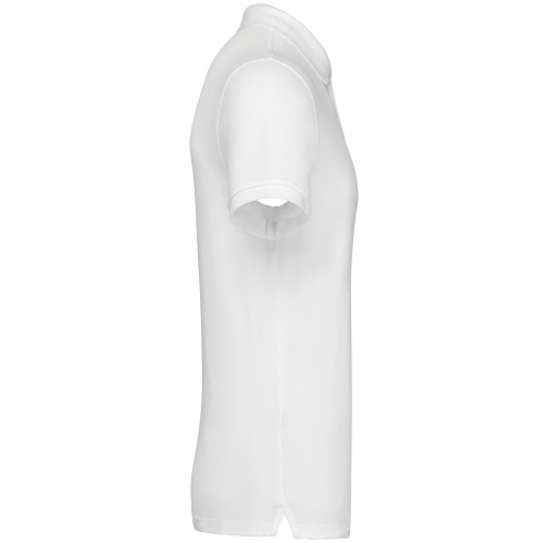 white Polo ecorresponsable punto piqué hombre