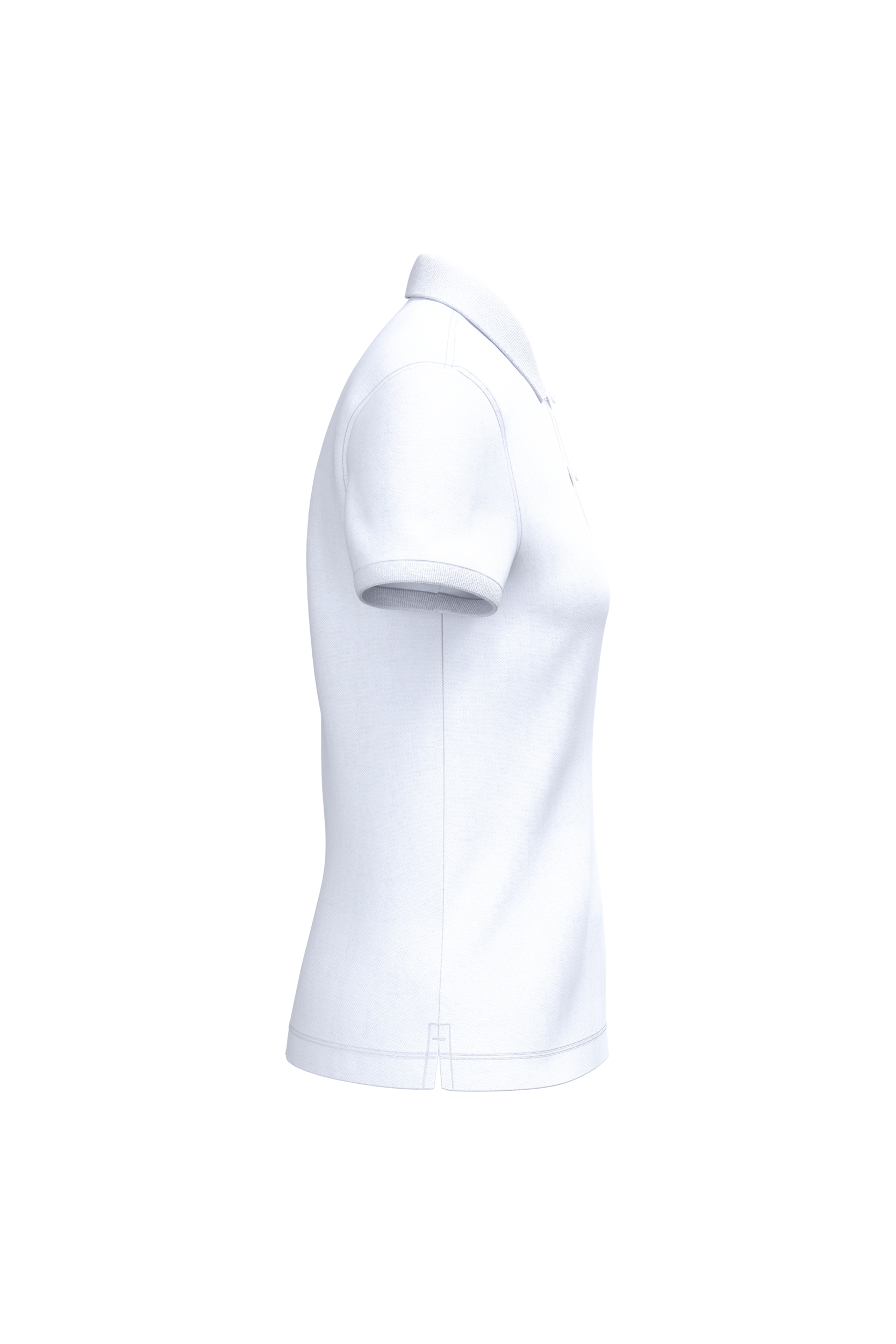 black Polo ecorresponsable punto piqué mujer