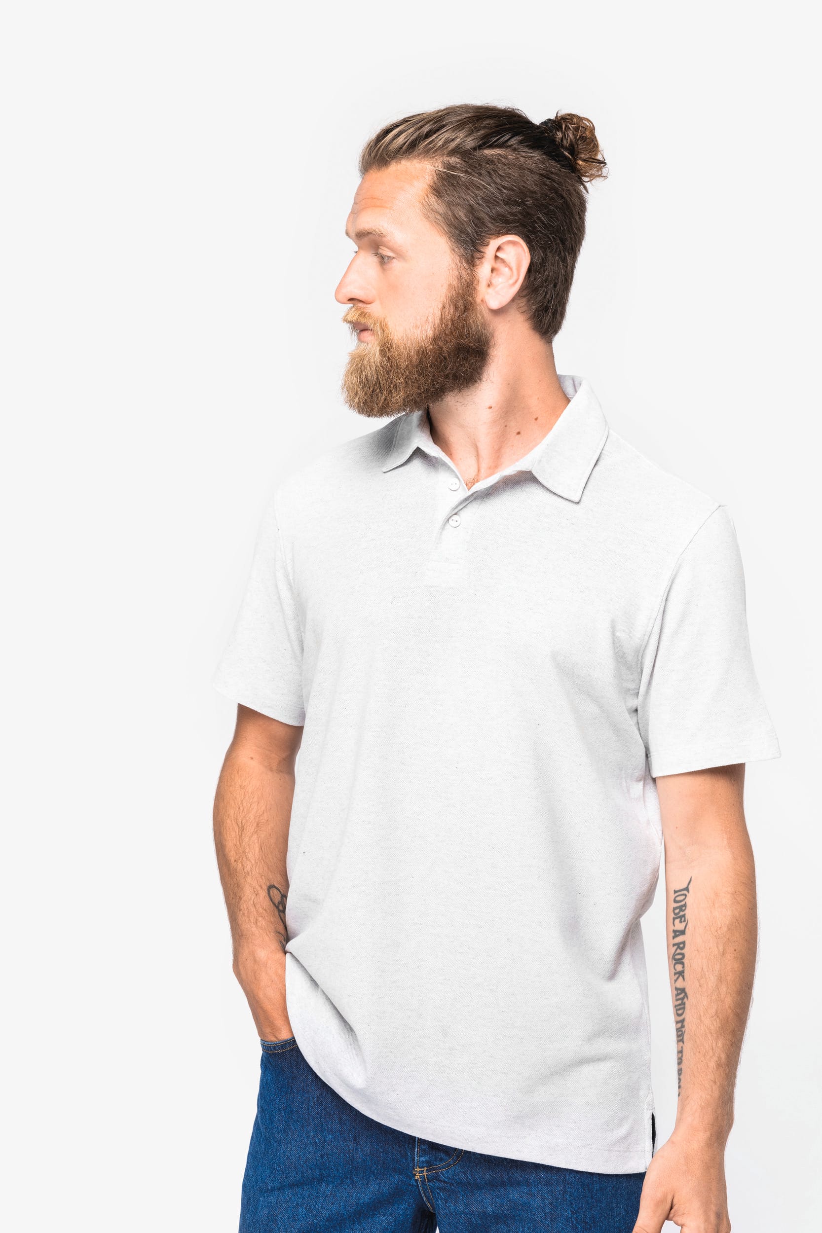 Polo ecoresponsable reciclado hombre