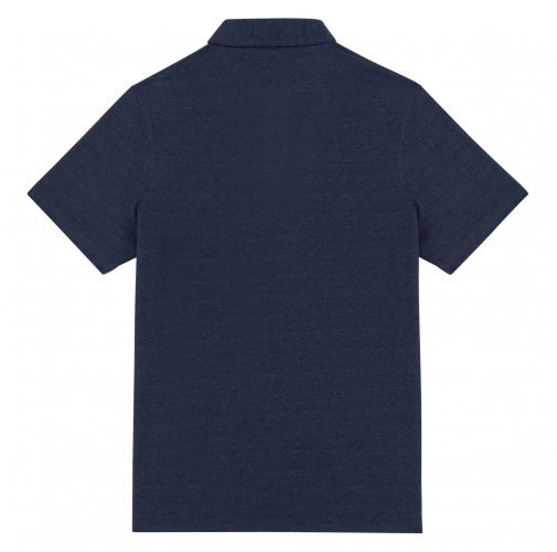 recycled navy heather Polo ecoresponsable reciclado hombre