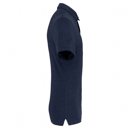 recycled navy heather Polo ecoresponsable reciclado hombre