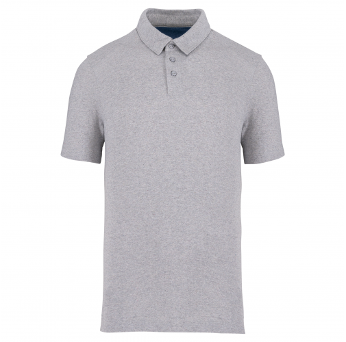recycled oxford grey Polo ecoresponsable reciclado hombre