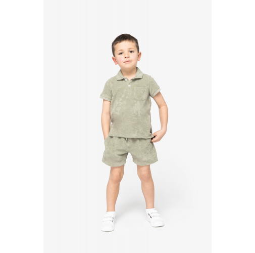 Polo ecorresponsable de rizo niño