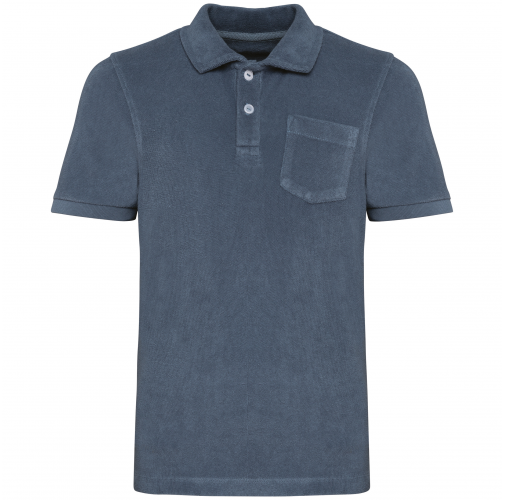 mineral grey Polo ecorresponsable de rizo niño