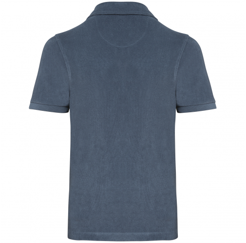 mineral grey Polo ecorresponsable de rizo niño