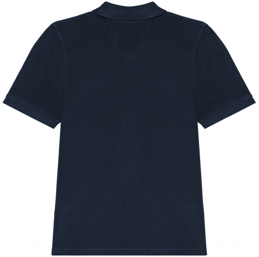 navy blue Polo ecorresponsable de rizo niño
